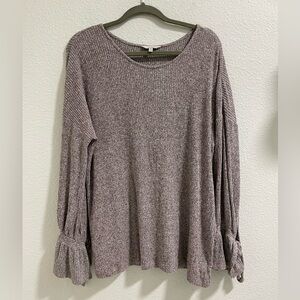 Lucky Brand Women's Knit Blouse in mauve